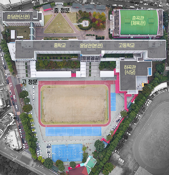 학교조감도 이미지